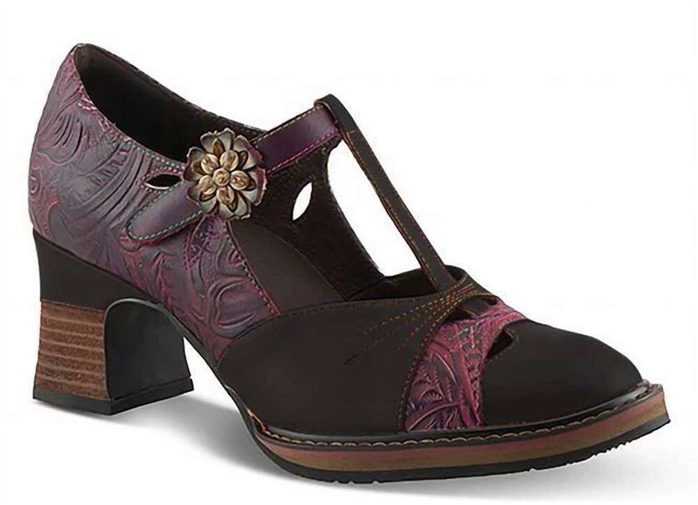 NEW L'ARTISTE women's sweetnora heels in black multi